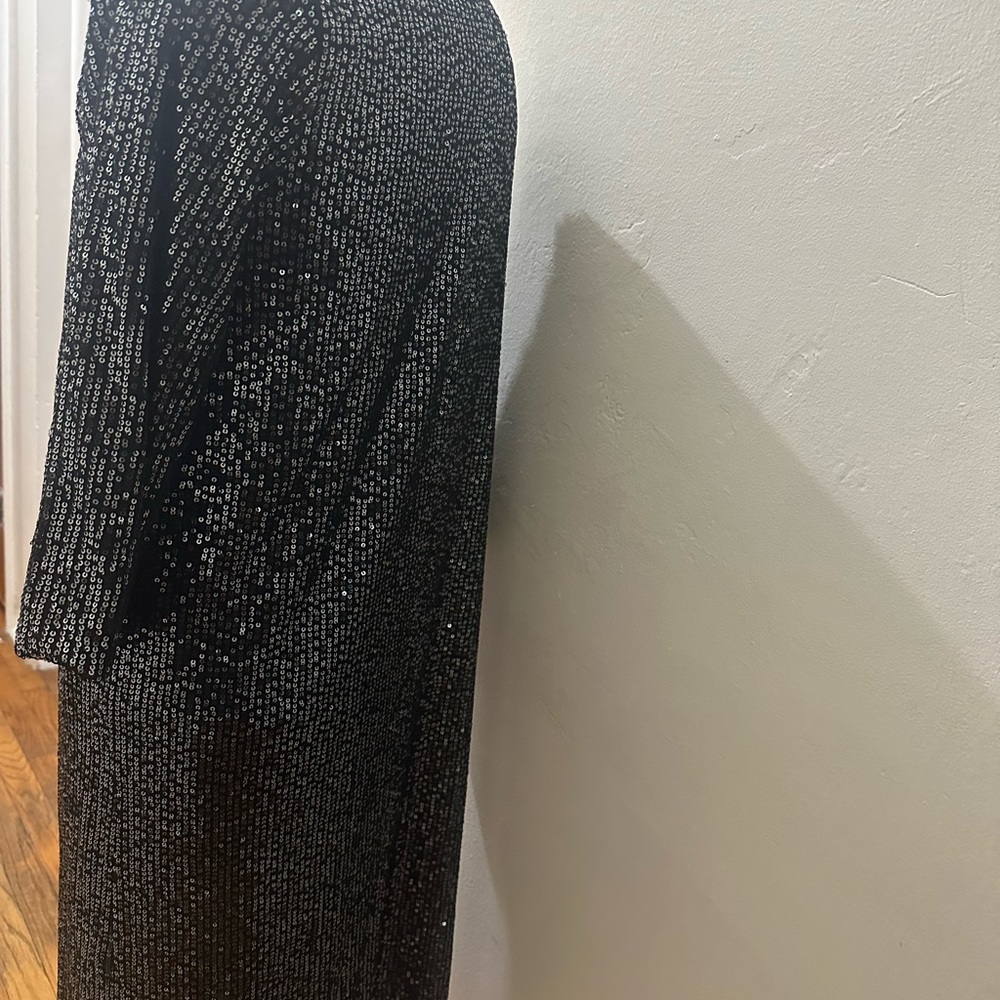 Sequin Black Cape Jacket - image 5